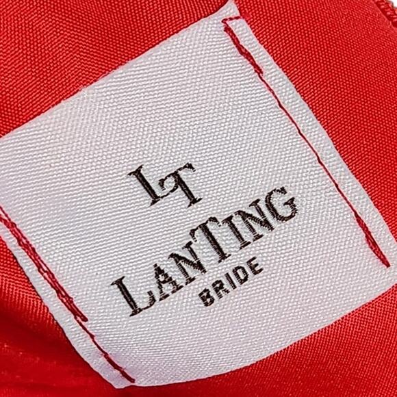 LanTing Bride red gown formal beaded sequined size S NWT - Picture 9 of 14